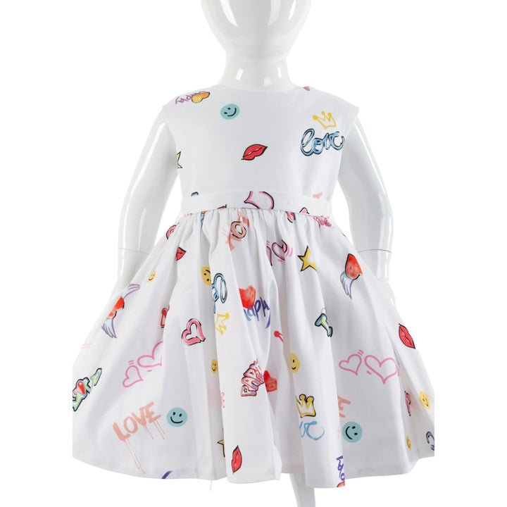 Multi colored dress made in Italy