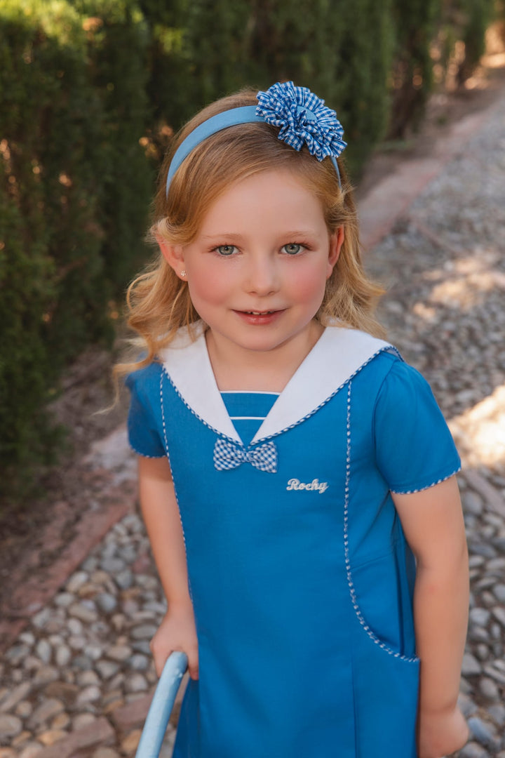 BLUE RAWDA DRESS
