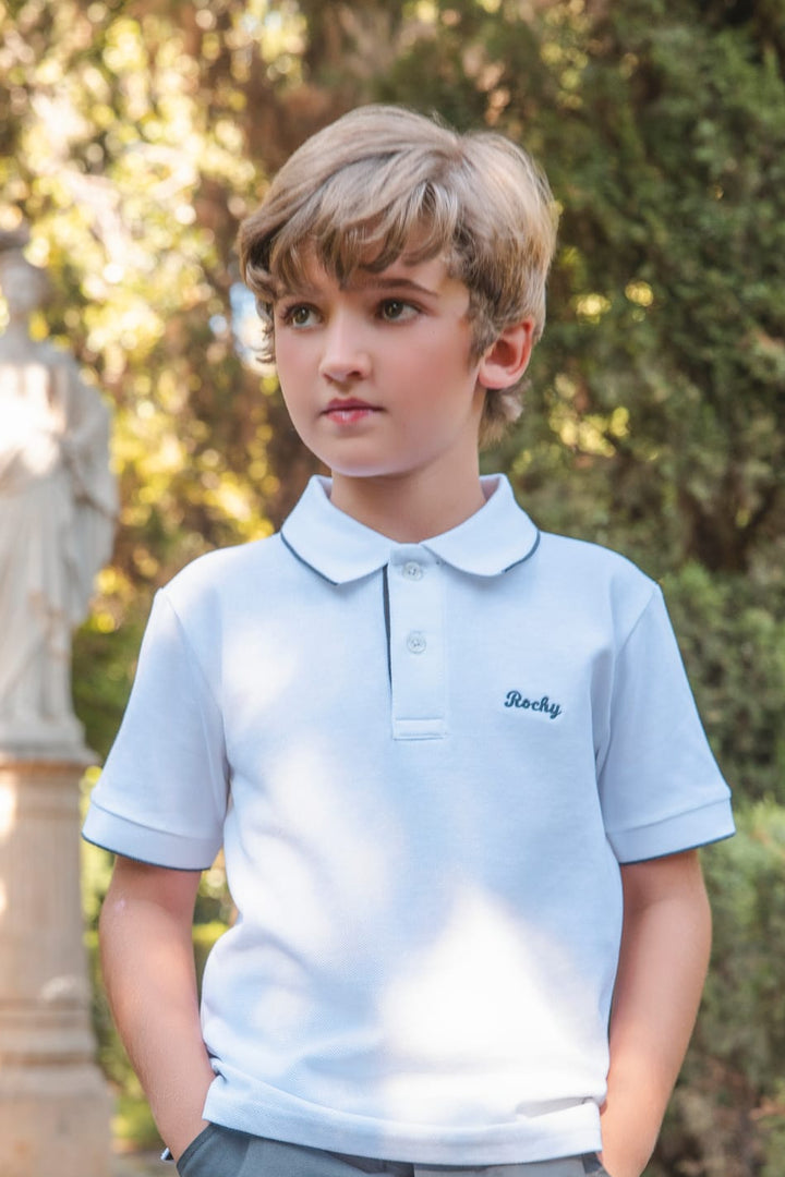 POLO SHIRT GREY LINE