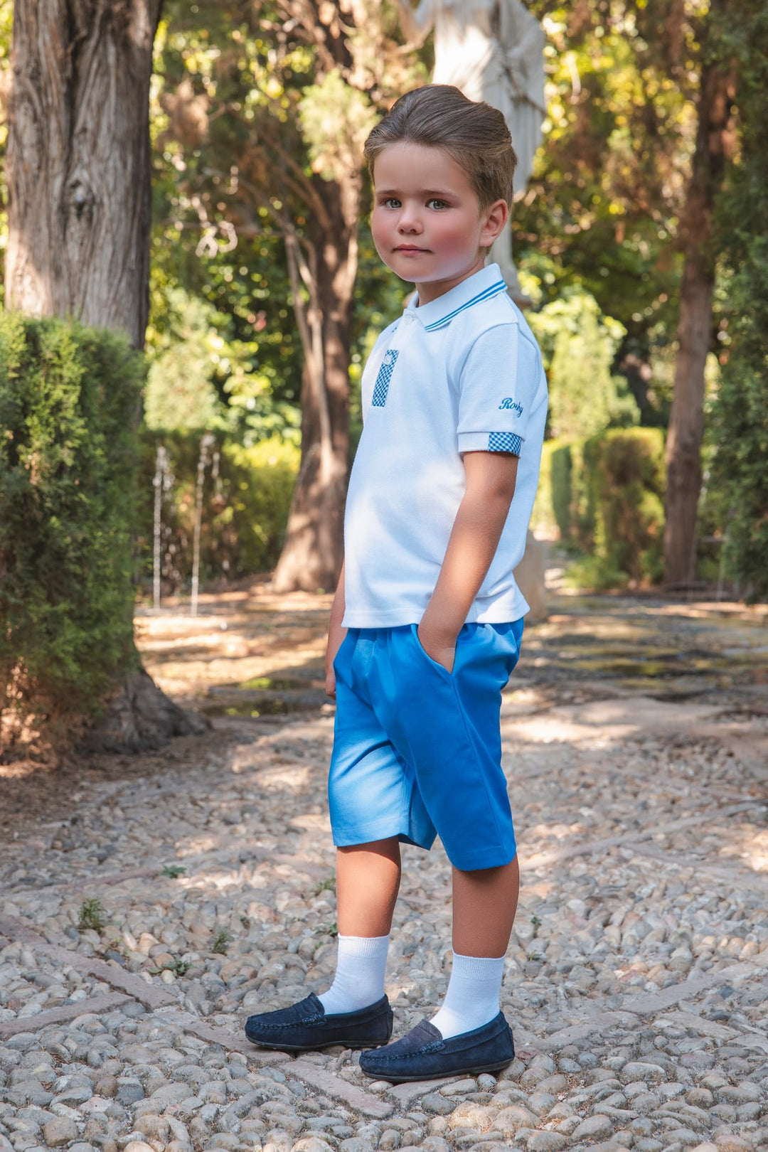 WHITE RAWDA  BOYS SET
