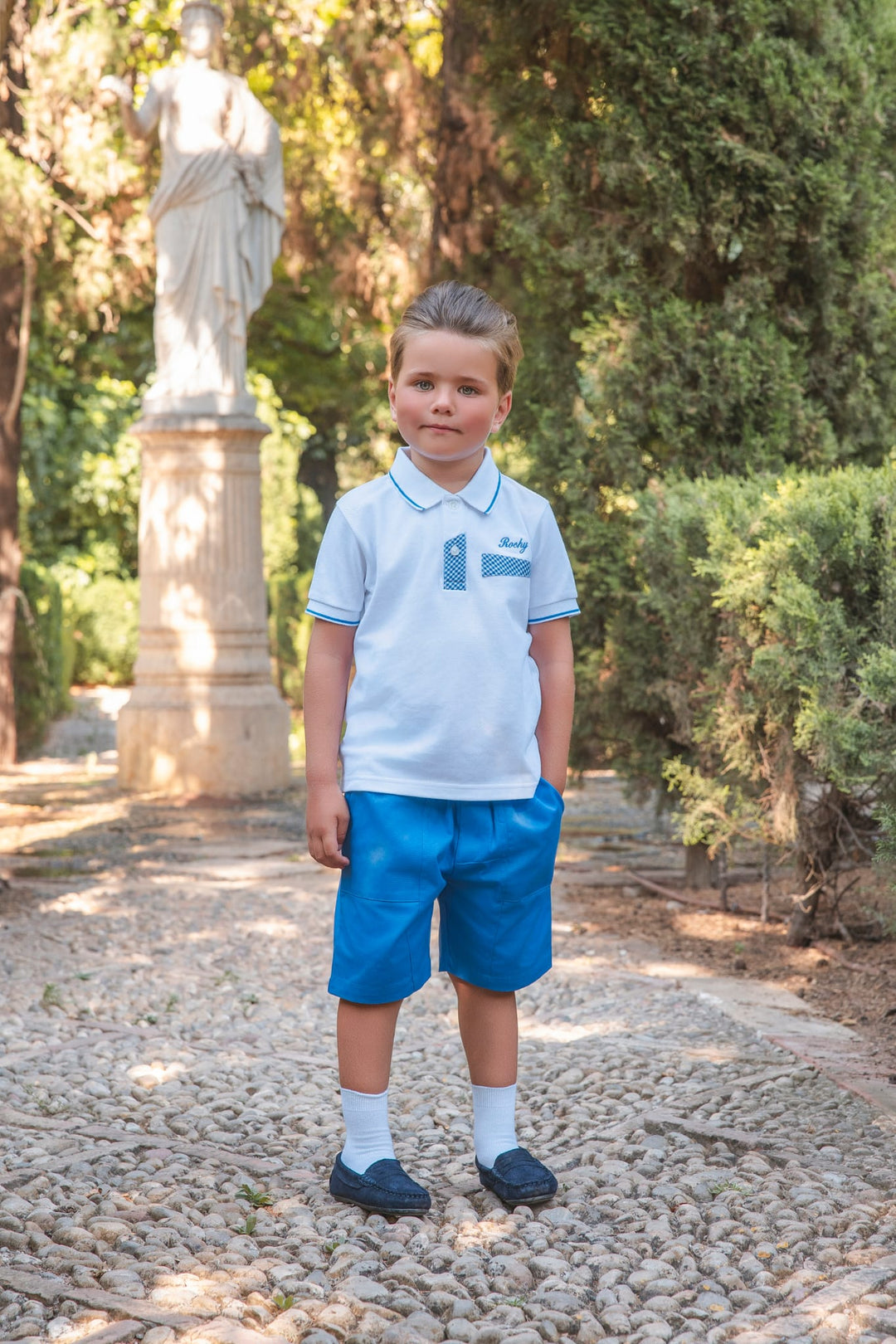 WHITE RAWDA  BOYS SET
