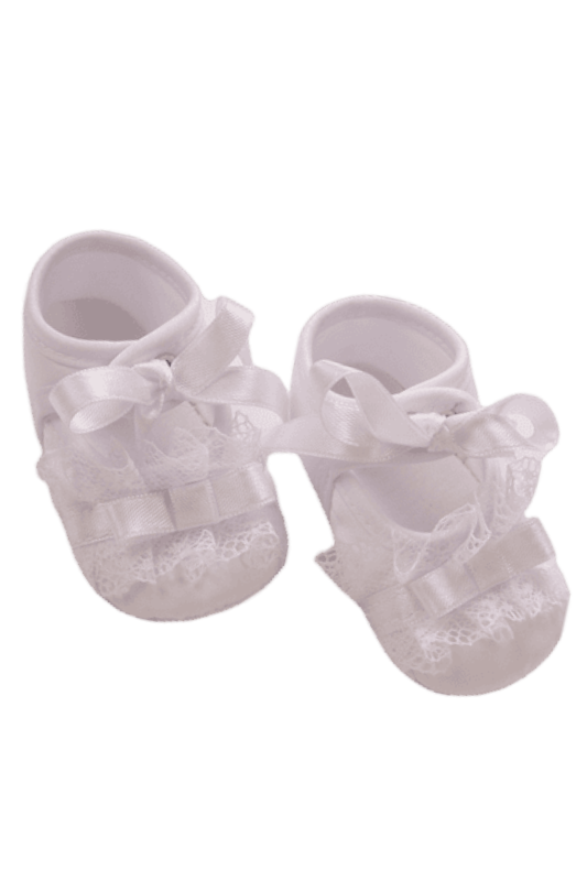 WHITE BABY SHOES