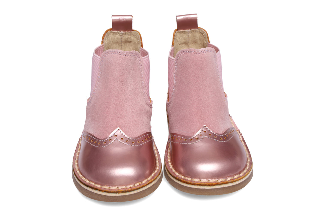 Rose Gold Ankle Boots