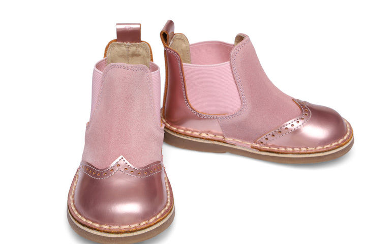 Rose Gold Ankle Boots