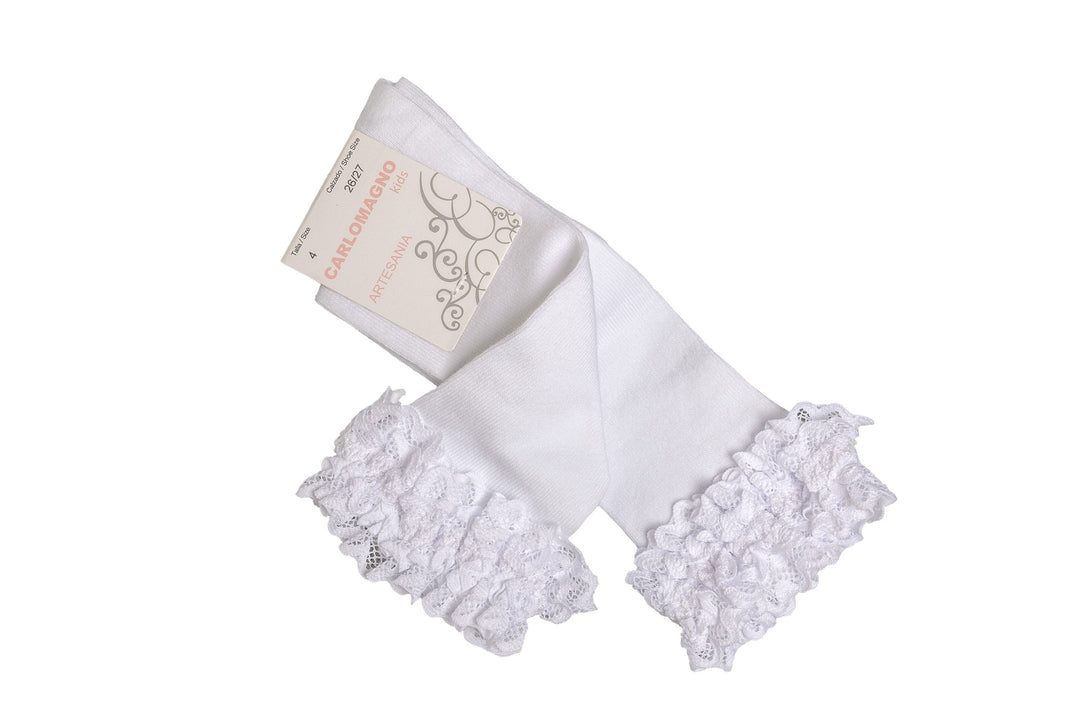 LONG WHITE SOCKS