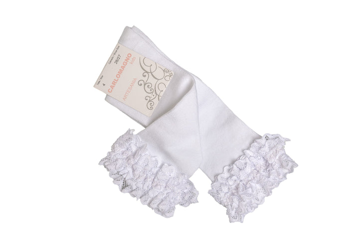 LONG WHITE SOCKS