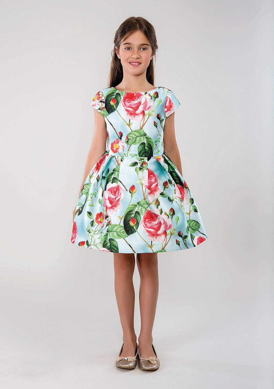 Light Blue Floral Dress