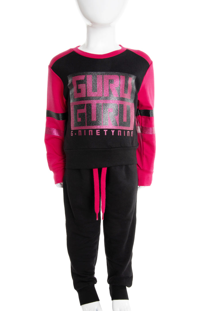 Black and Fucshia Training Suit