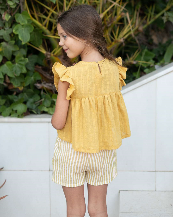 2-piece Striped yellow set