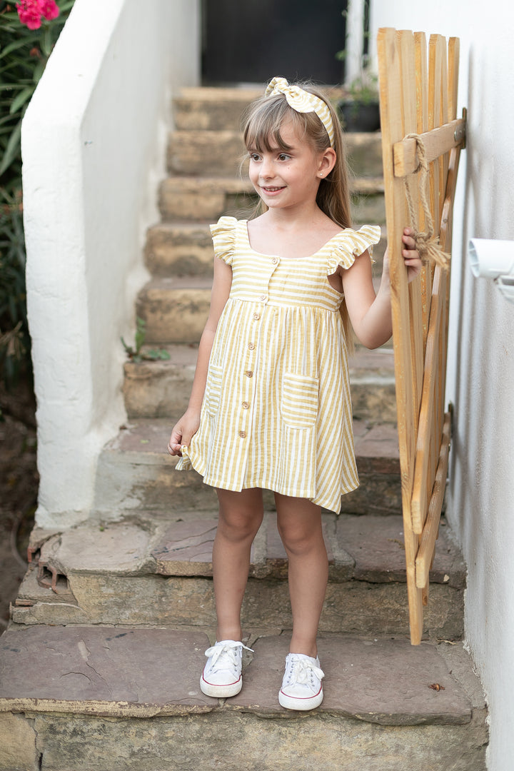 Striped Yellow Dress