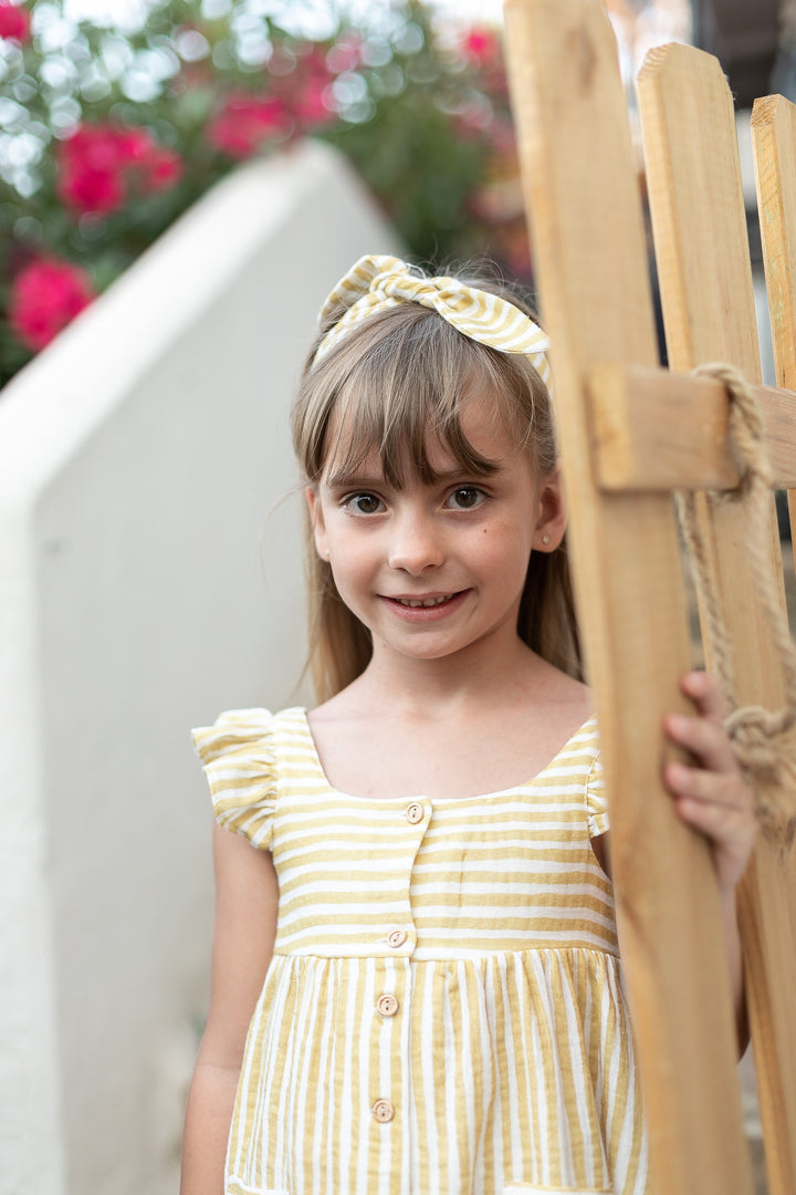 Striped Yellow Dress