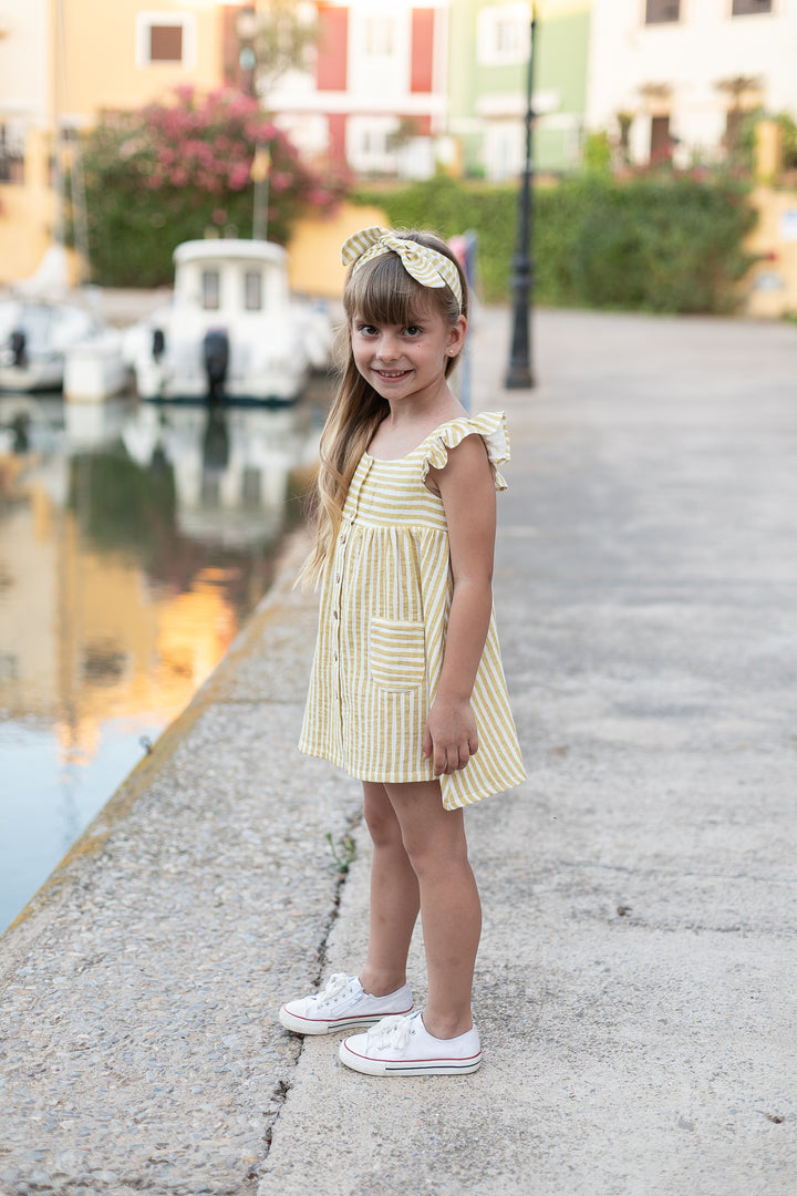 Striped Yellow Dress