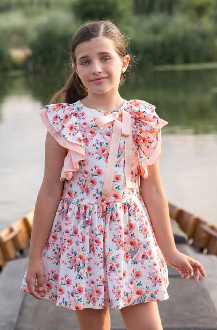 Floral Orange Dress