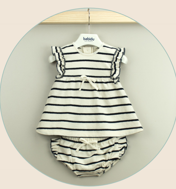 BEIGE BABY DRESS