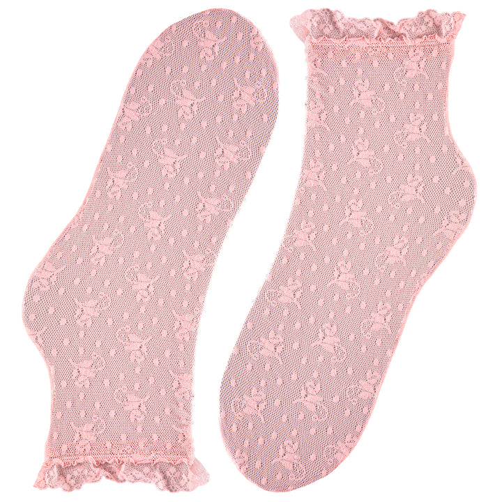 Lace Pink Socks