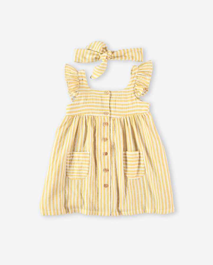 Striped Yellow Dress