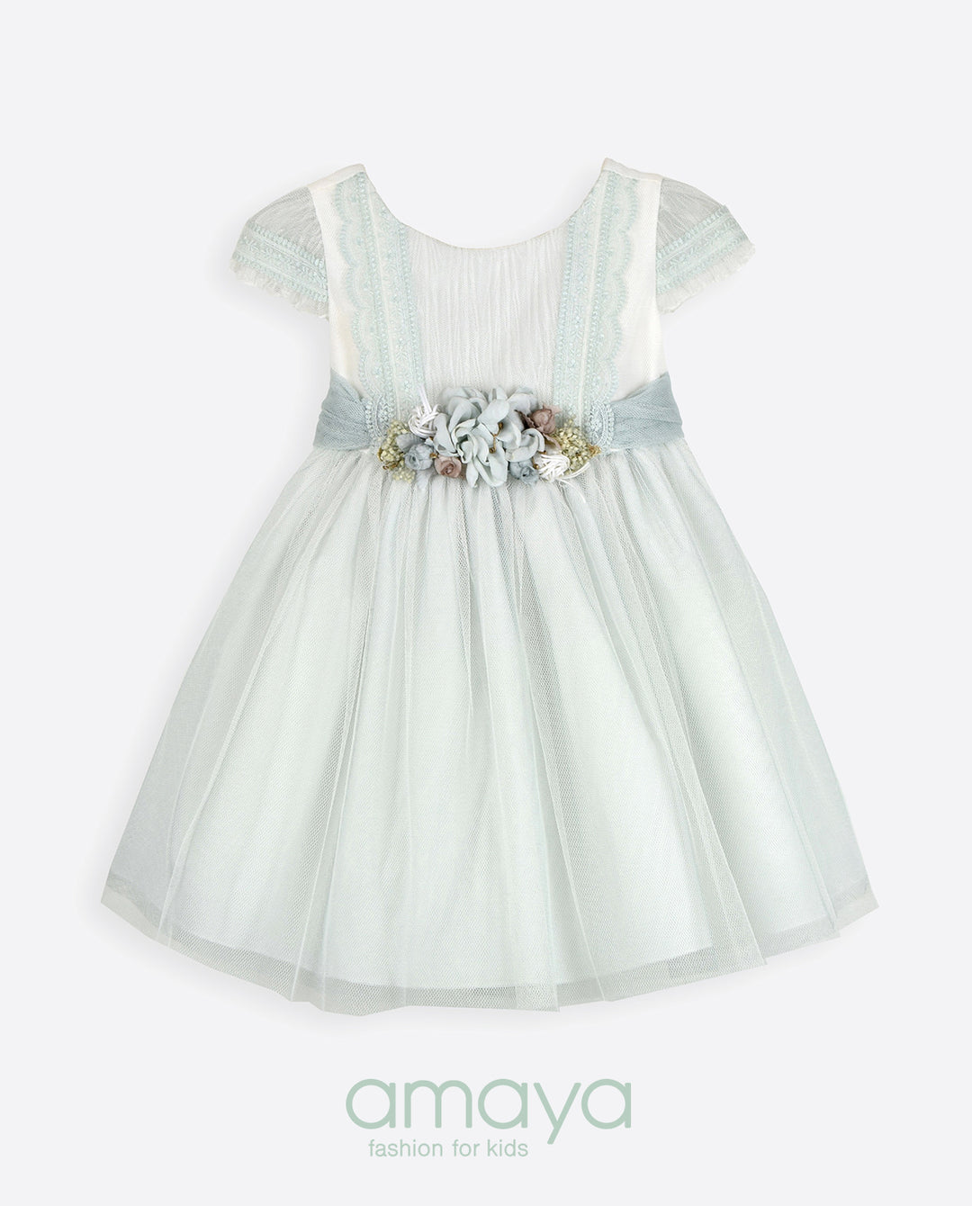 GREEN-L  DRESS