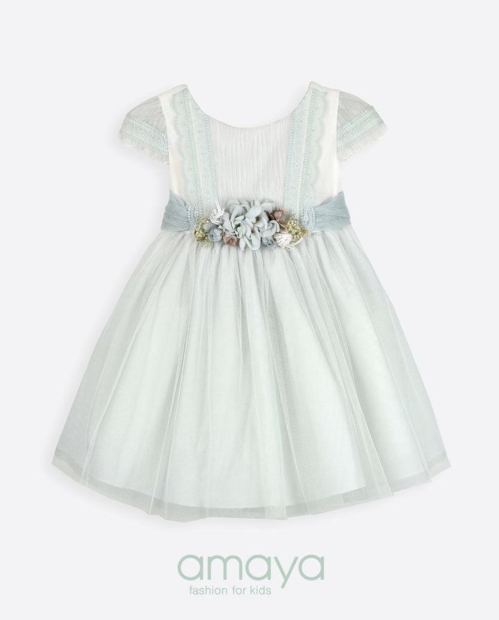 GREEN-L  DRESS