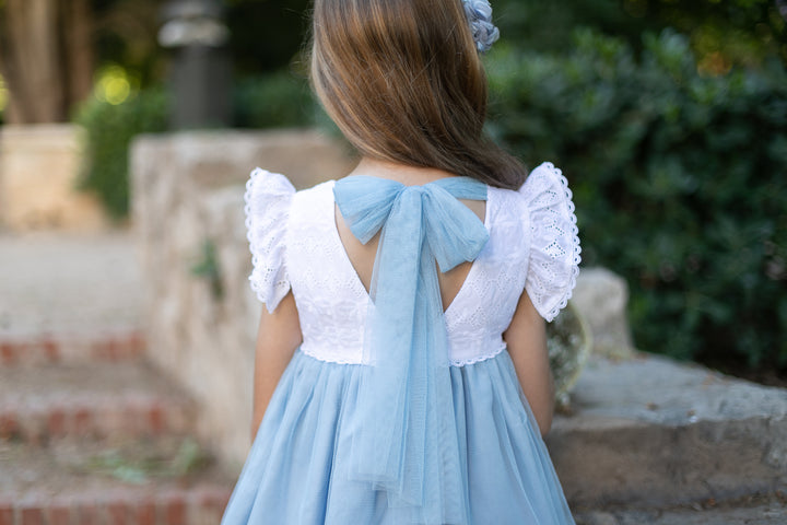 White and Blue Dress