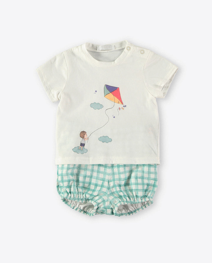 BEIGE BABY BOYS SET