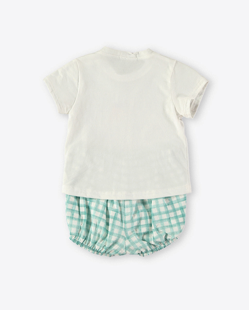 BEIGE BABY BOYS SET
