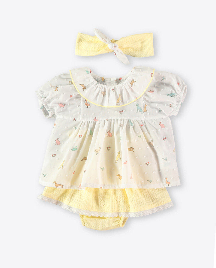 WHITE BABY GIRLS SET