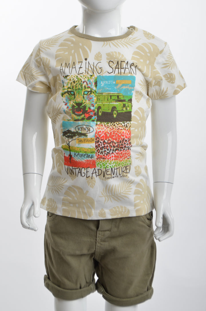 Boys T-Shirt and Short Jeans Set