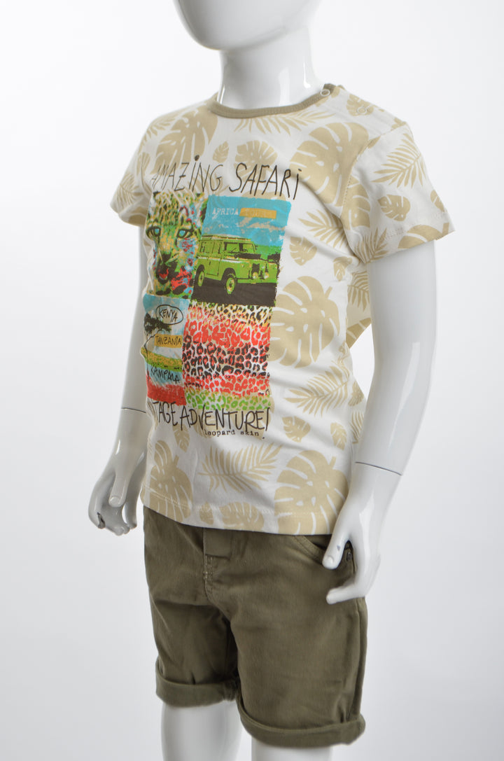Boys T-Shirt and Short Jeans Set