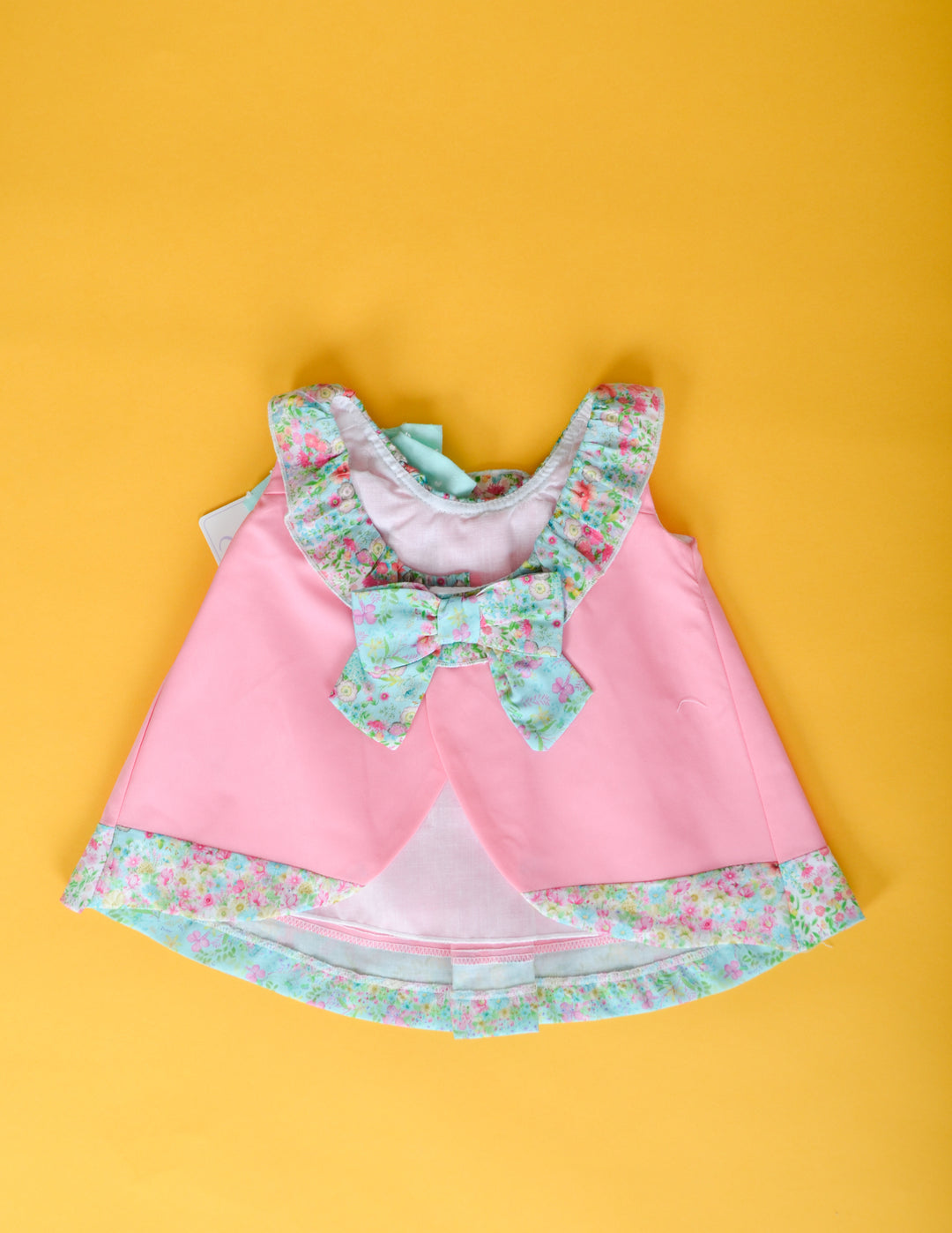 Pink and Green Baby Dress