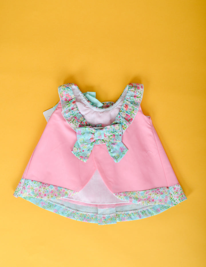 Pink and Green Baby Dress