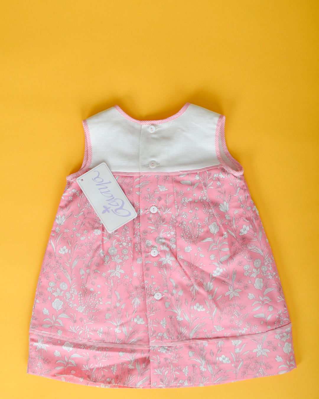 White and Pink Dress