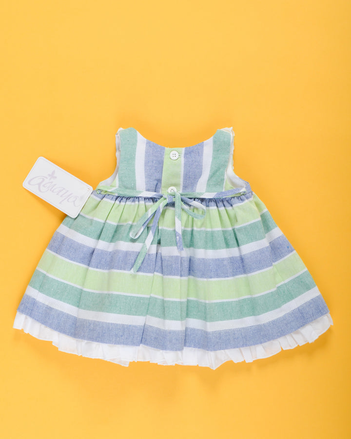Blue and Green Baby Dress