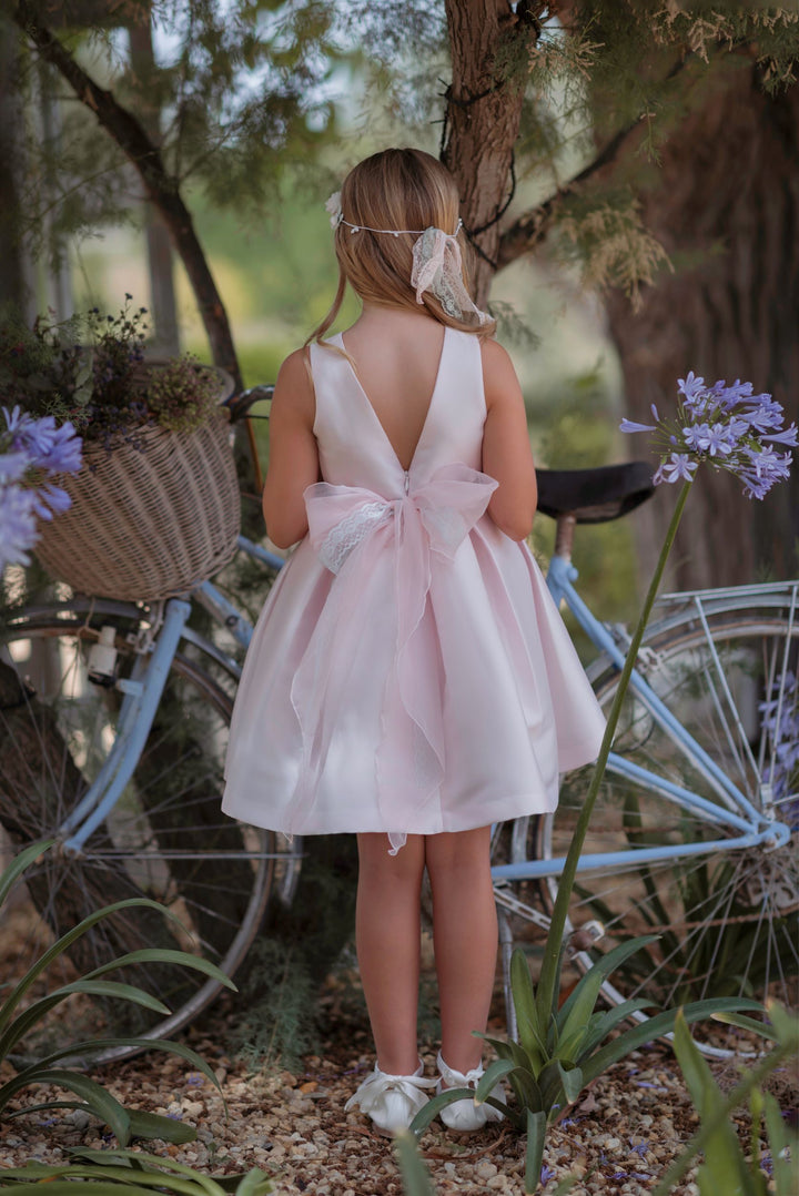 PINK DRESS 1/2 SLEEVE