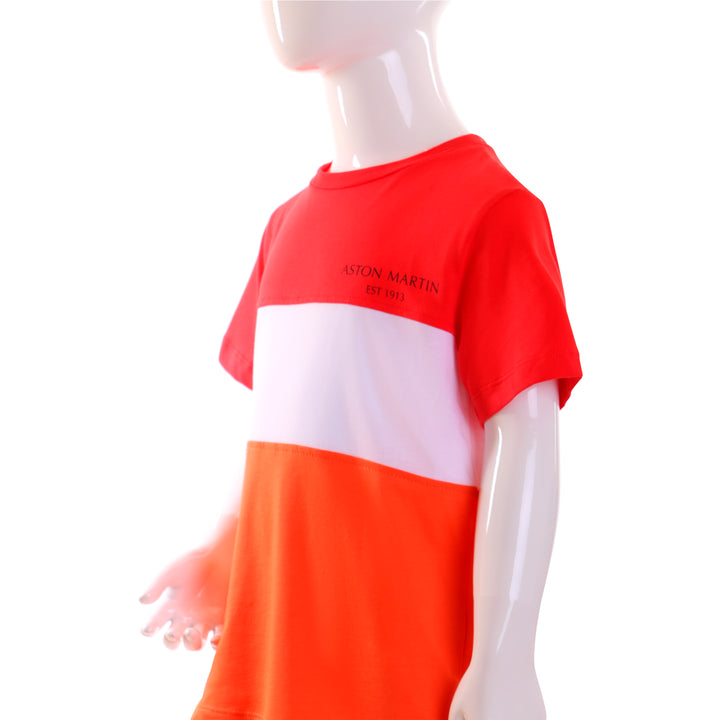 Red, White and Orange T-Shirt - Aston Martin