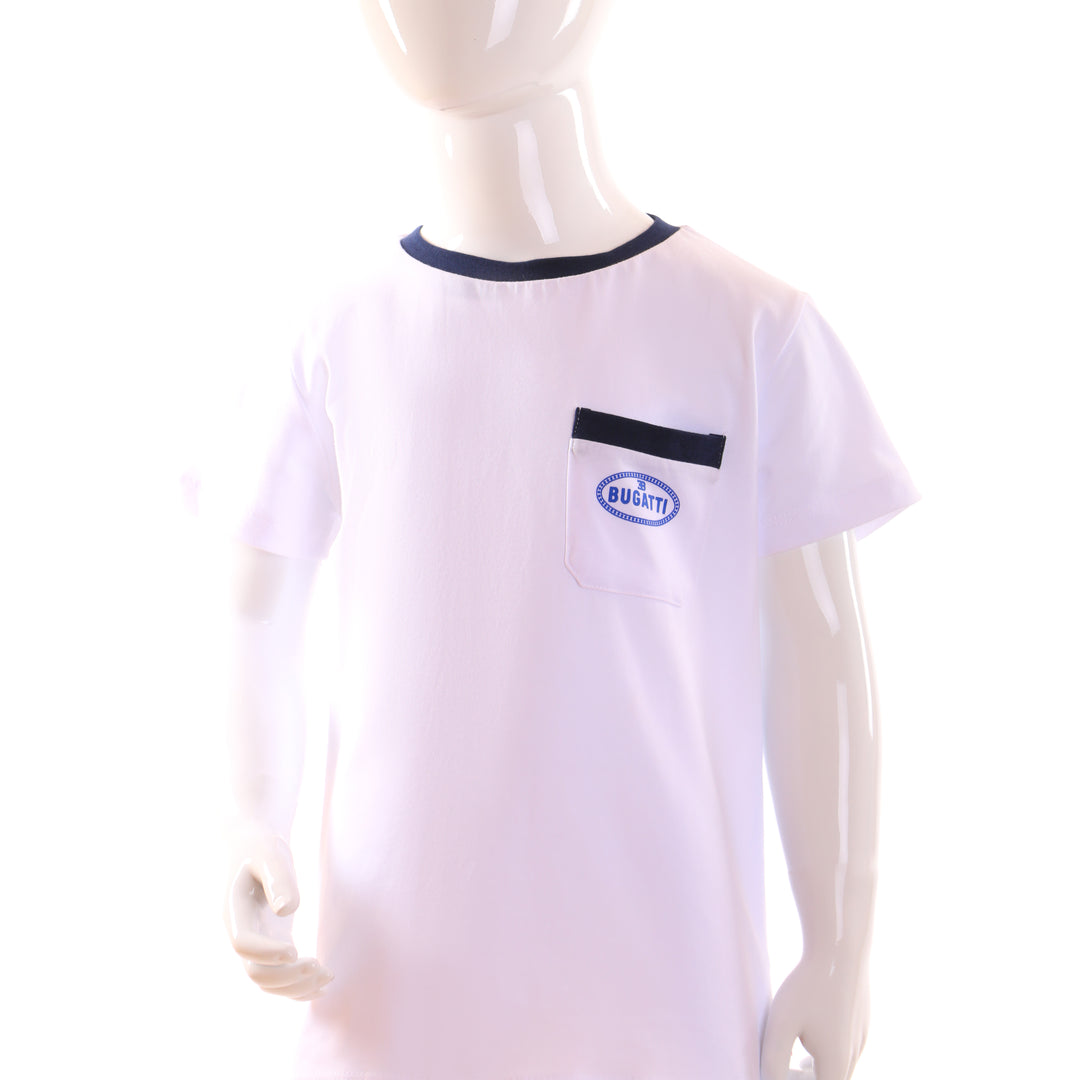 White  T-Shirt -Bugatti