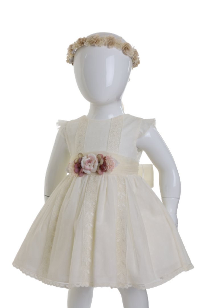 BEIGE BABY DRESS