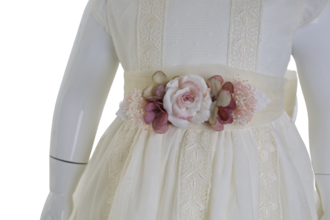 BEIGE BABY DRESS