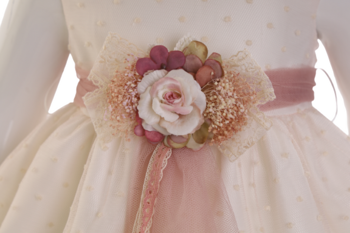 BEIGE BABY DRESS