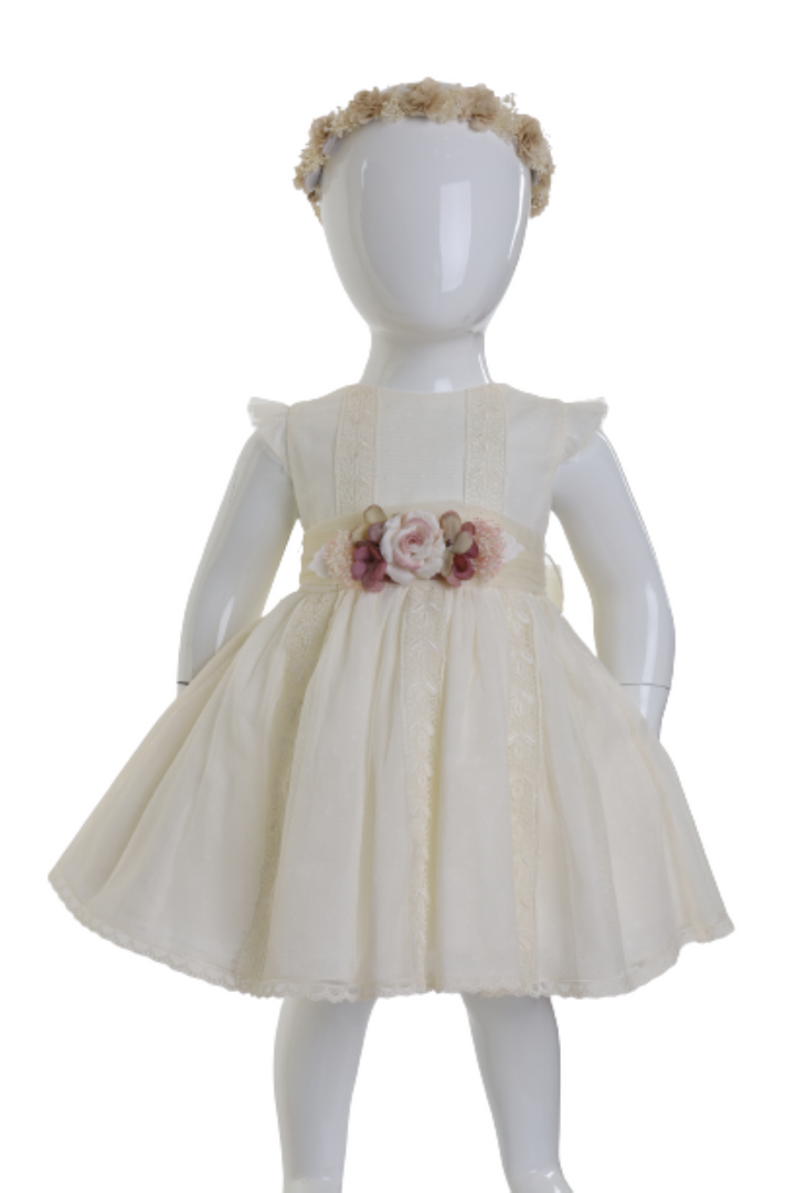 BEIGE BABY DRESS