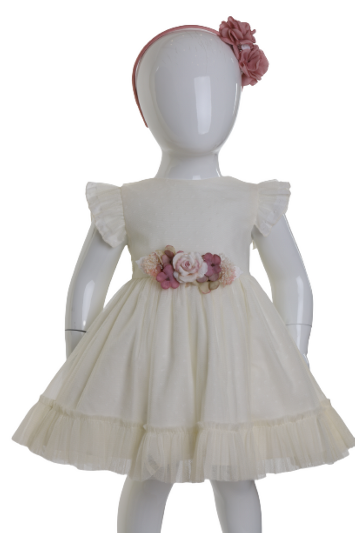 BEIGE BABY DRESS