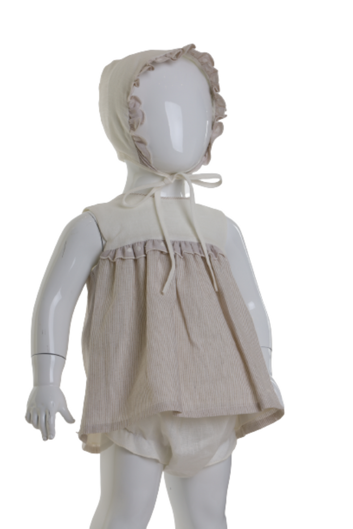 BEIGE BABY DRESS
