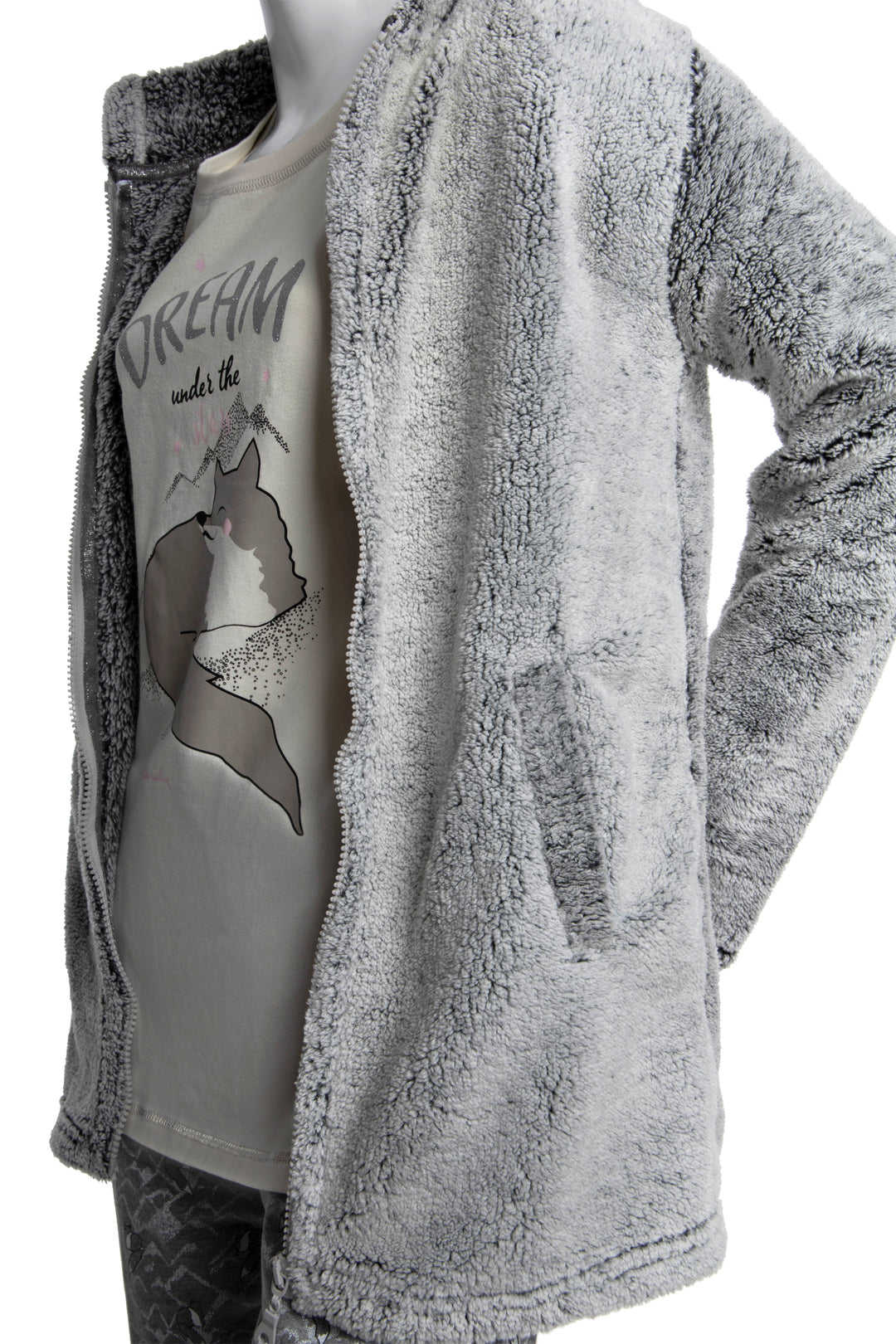 Three Pieces Grey Pyjama