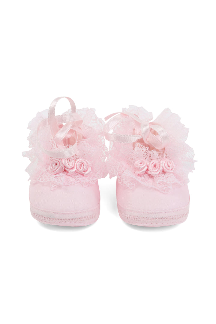 Pink baby shoes