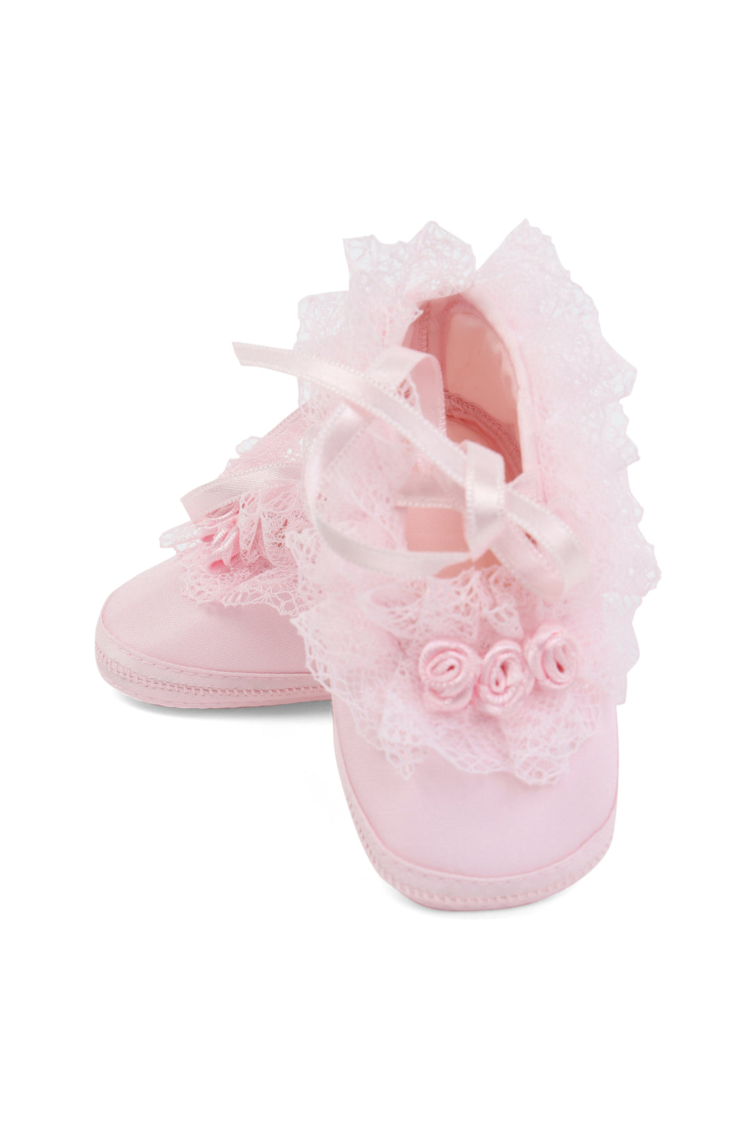 Pink baby shoes