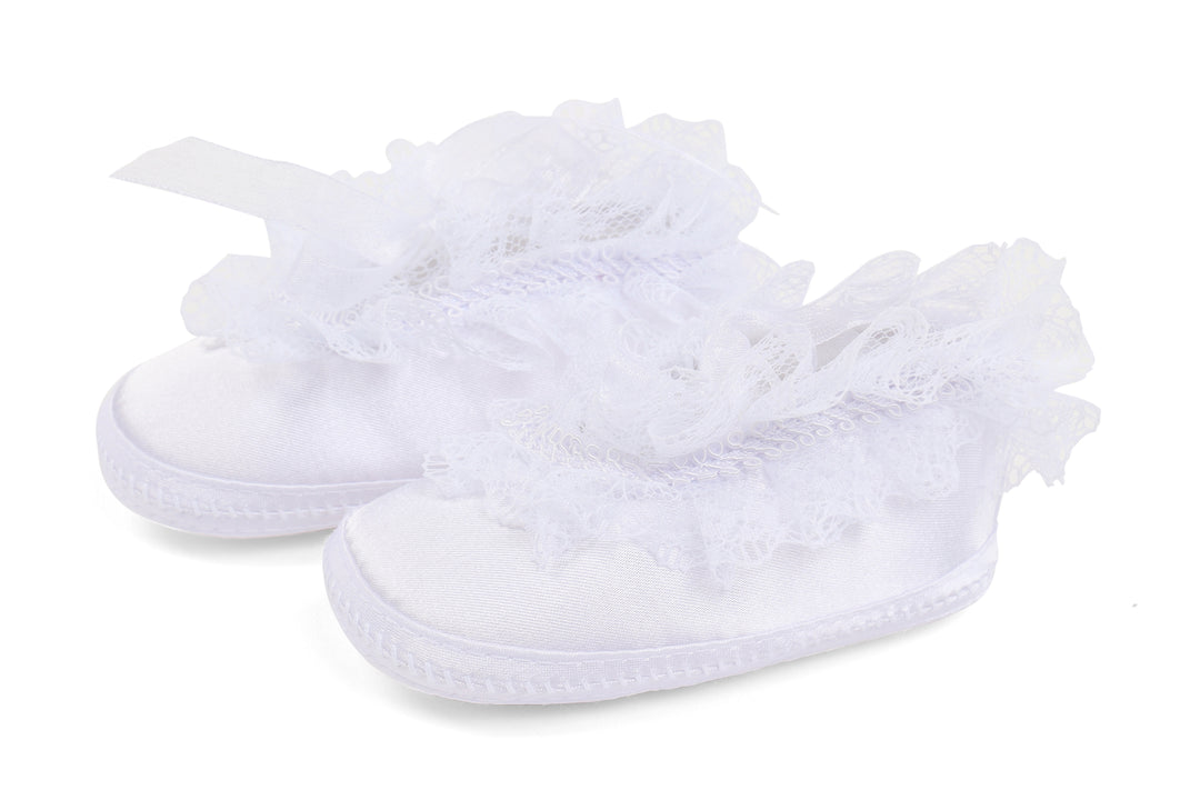 White baby shoes