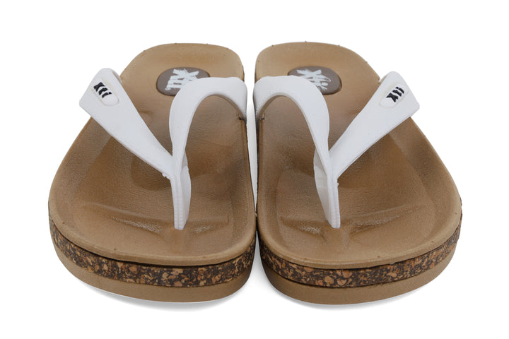 White Flip Flops