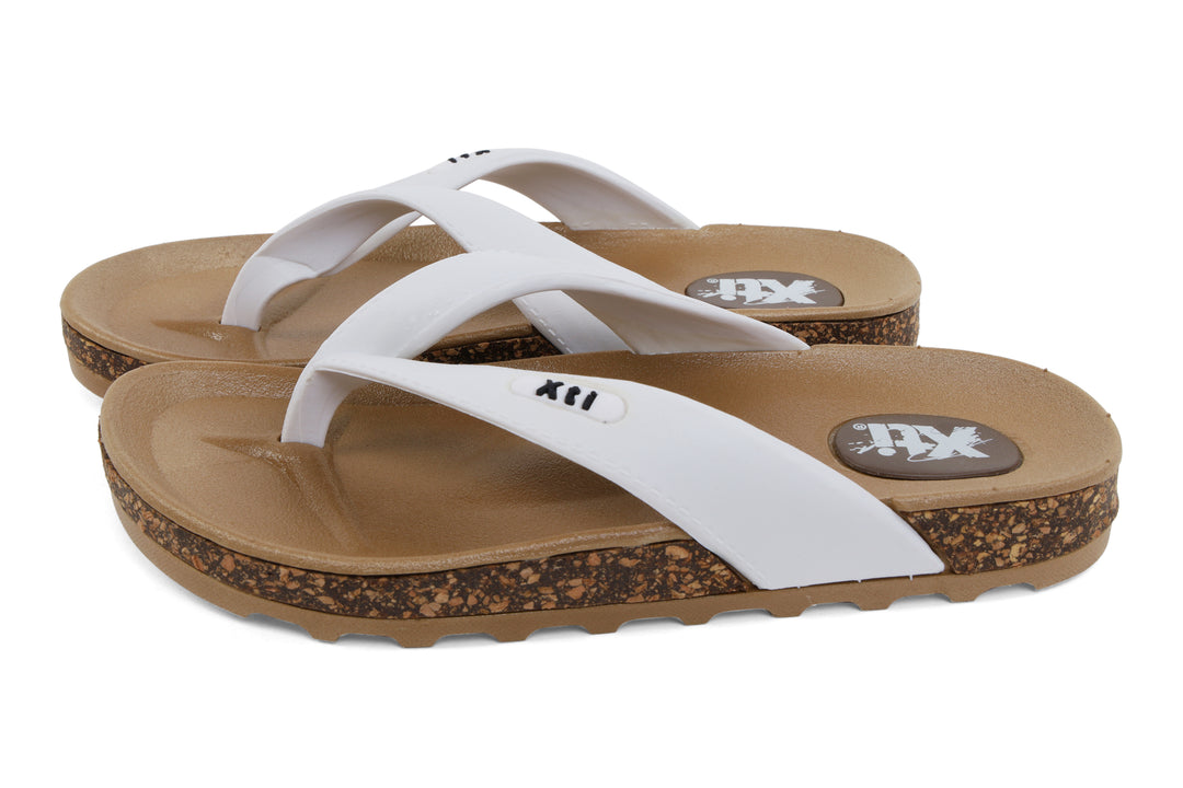 White Flip Flops