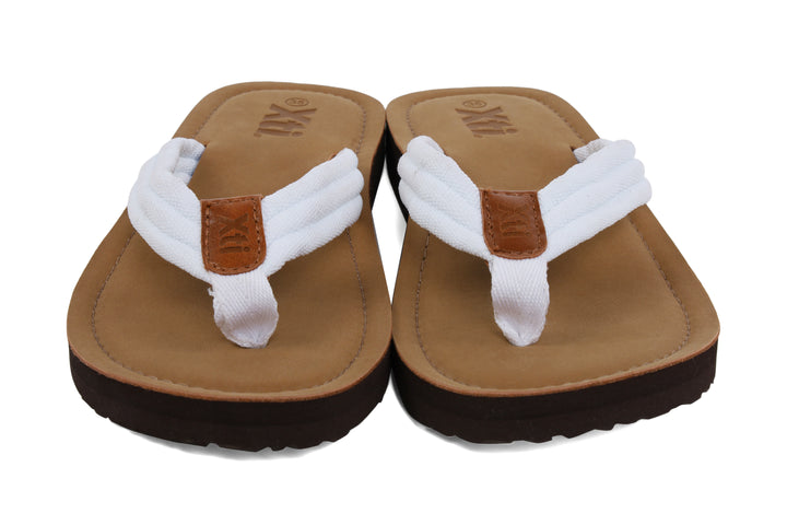 White Flip Flops