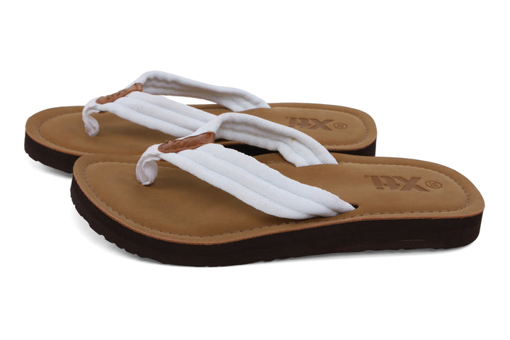 White Flip Flops