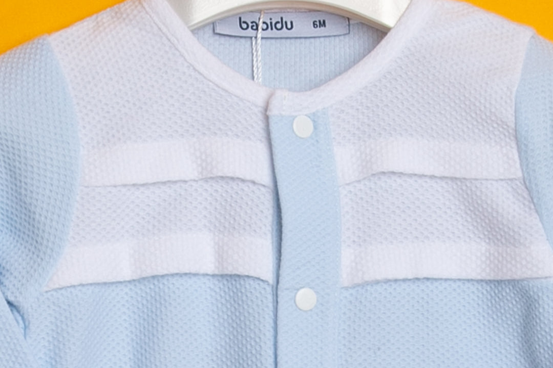 Light blue baby overall